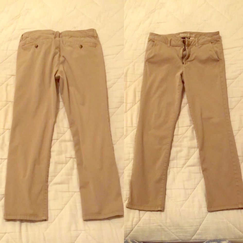 Khaki skinny pants